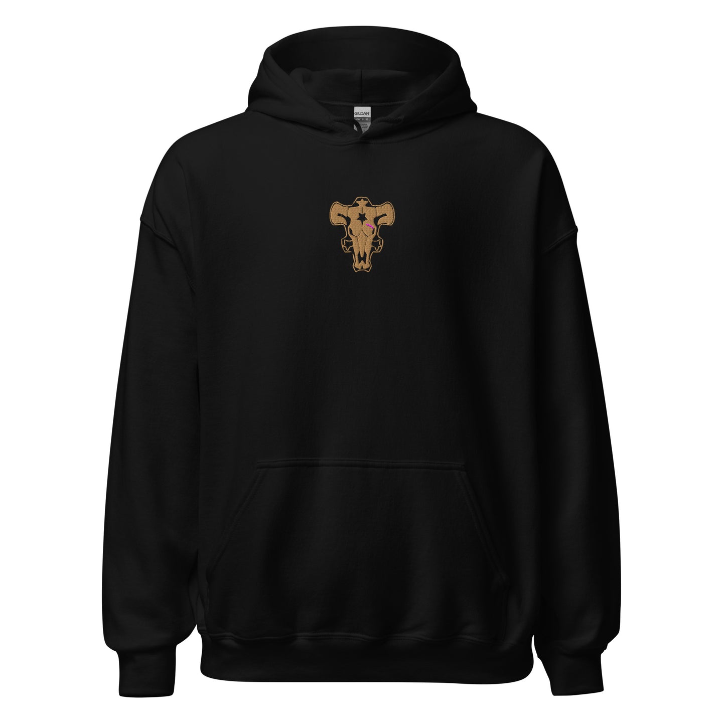 Black Bulls Black Clover Embroidered Hoodie