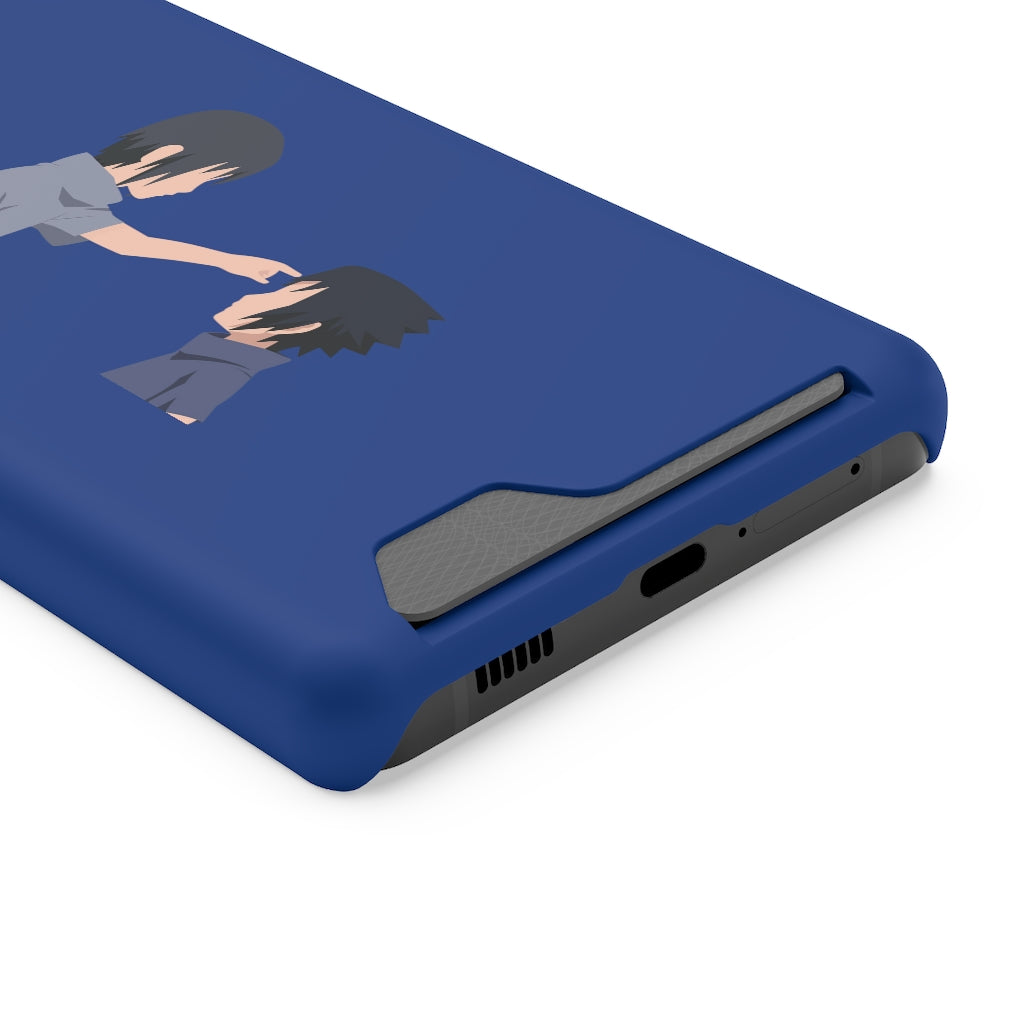 Itachi and Sasuke Brotherhood Phone Case With Card Holder - One Punch Fits