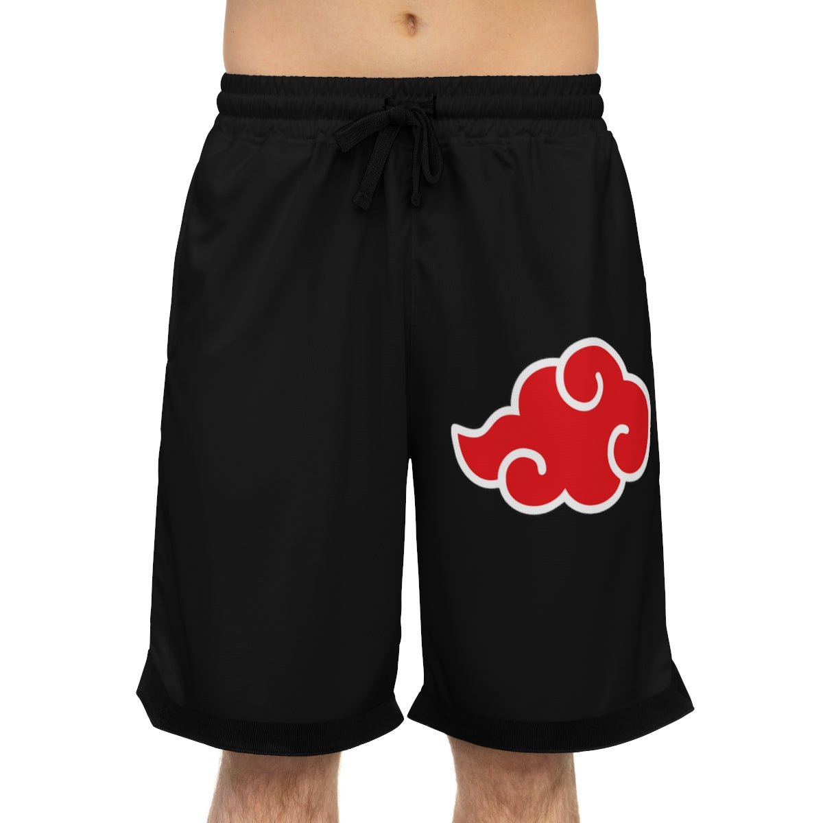 Akatsuki Cloud Naruto Anime Athletic Shorts w/Pockets - One Punch Fits