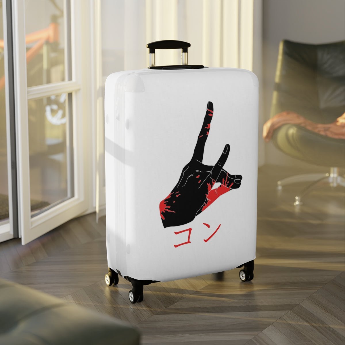 Aki Hayakawa KON Fox Devil Chainsaw Man Anime Suitcase Luggage Cover - One Punch Fits