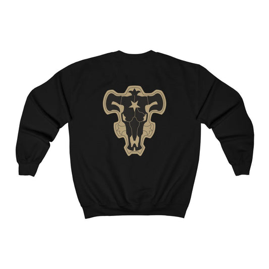 Black Bulls Black Clover Anime Crewneck Sweatshirt (Front & Back Design) - One Punch Fits