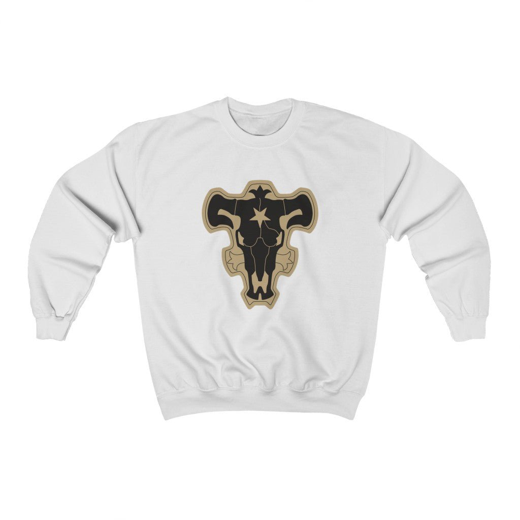 Black Bulls Logo Black Clover Anime Crewneck Sweatshirt - One Punch Fits