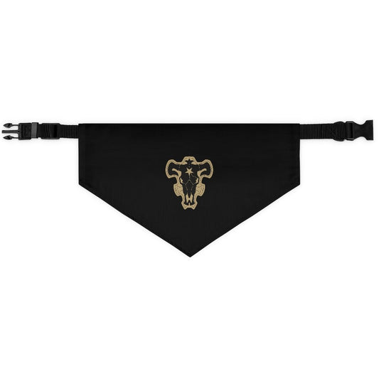 Black Bulls Pet Bandana Collar - One Punch Fits