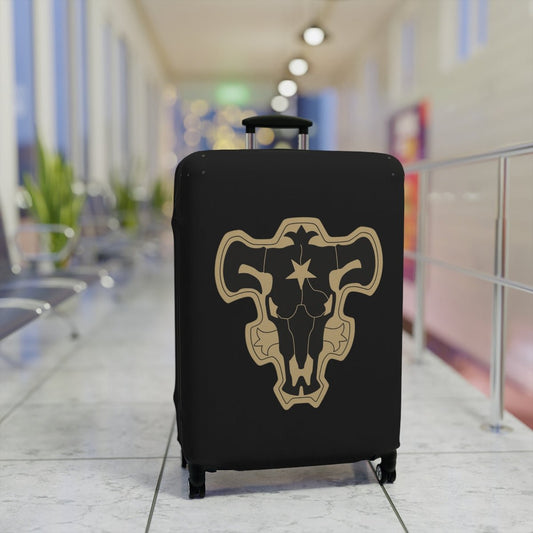 Black Bulls Symbol Black Clover Anime Suitcase Luggage Cover - One Punch Fits