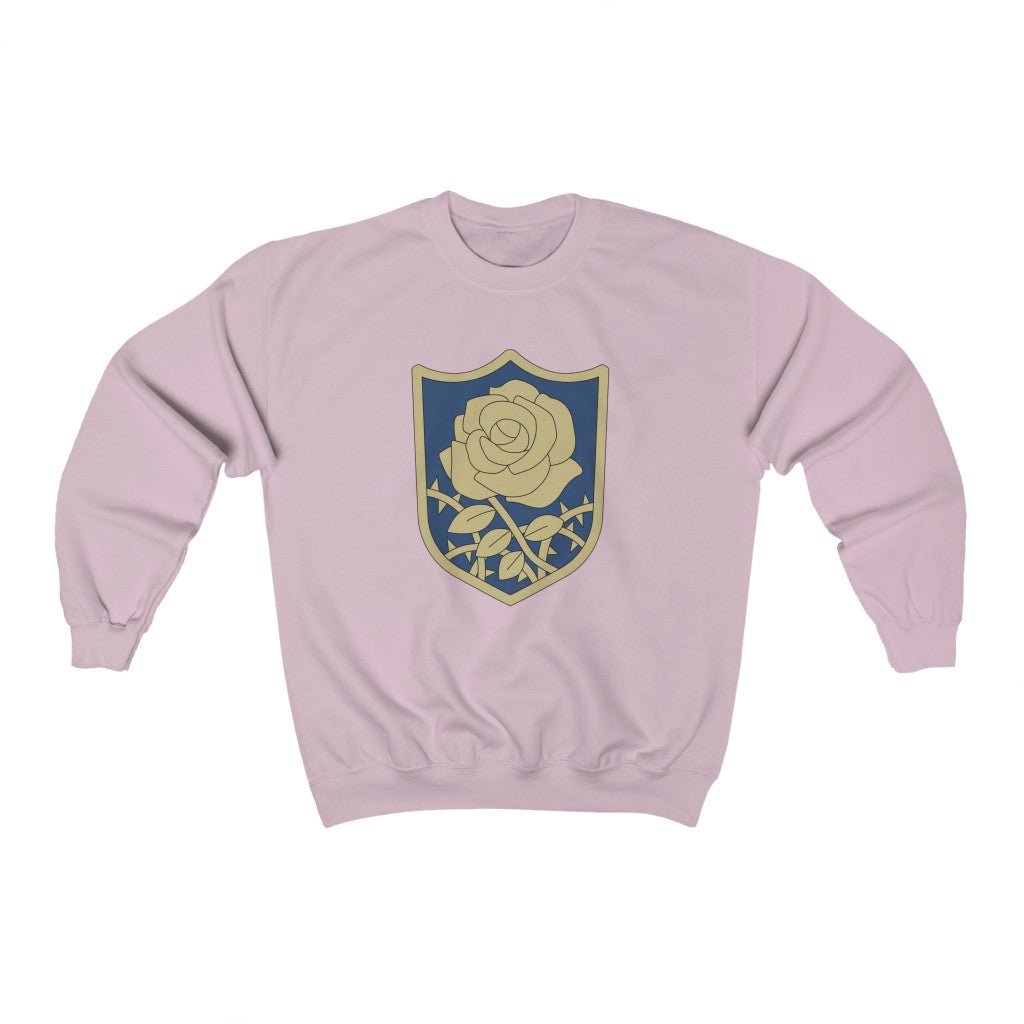 Blue Rose Logo Black Clover Anime Crewneck Sweatshirt - One Punch Fits