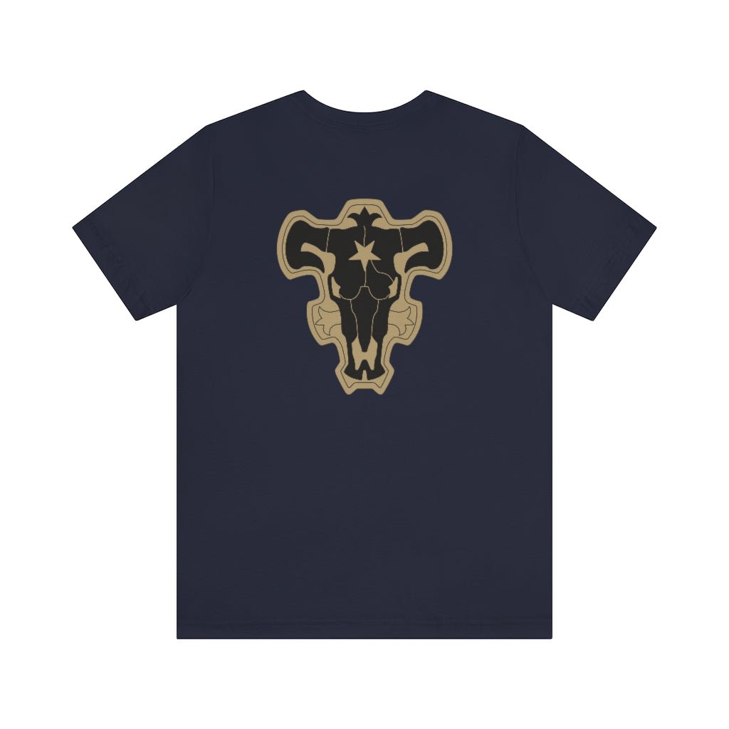 Bulls Black Logo Black Clover Anime Shirt (Front & Back Design) - One Punch Fits