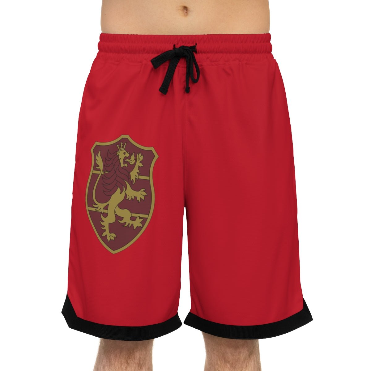 Crimson Lions Black Clover Anime Athletic Shorts w/Pockets - One Punch Fits