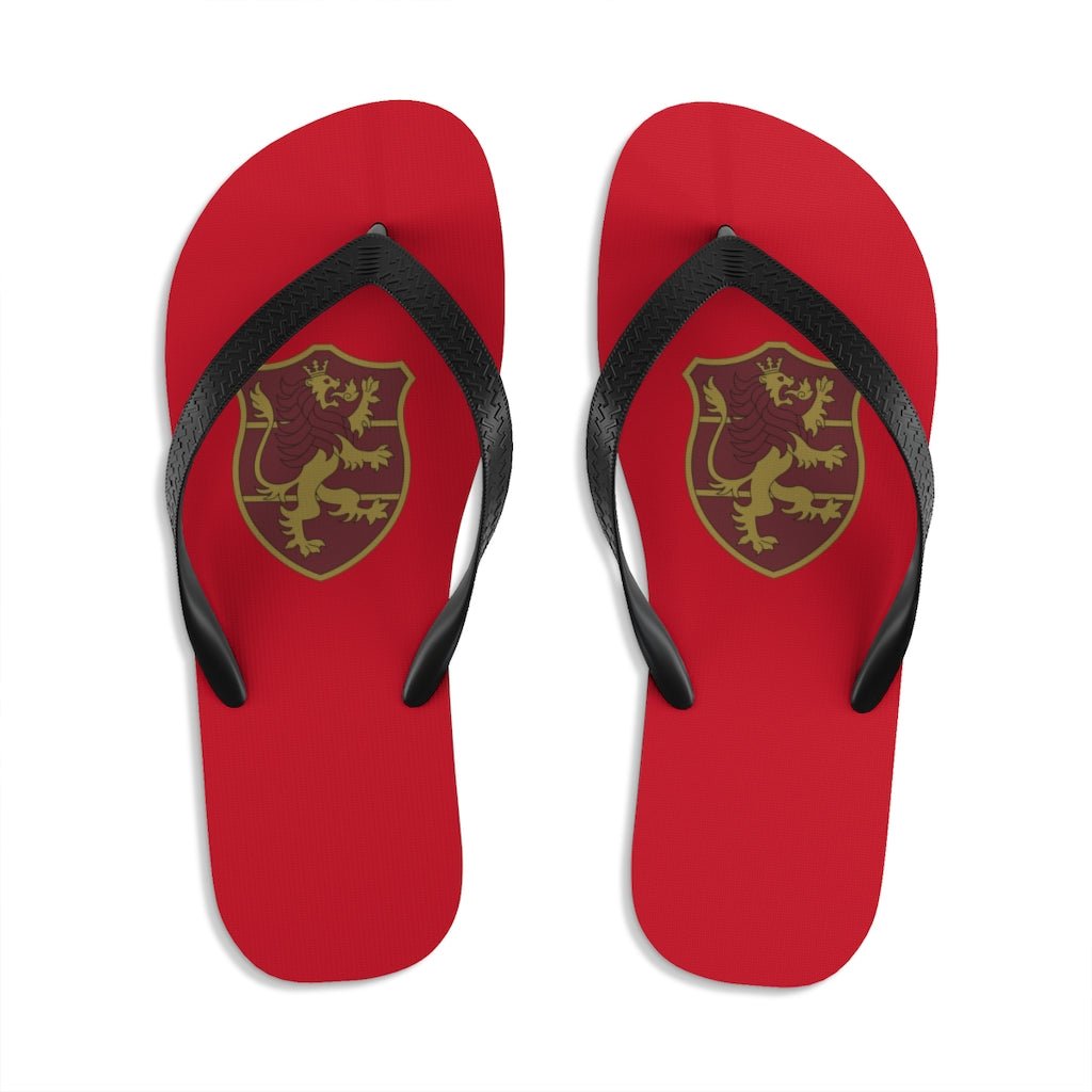 Crimson Lions Black Clover Flip Flops - One Punch Fits