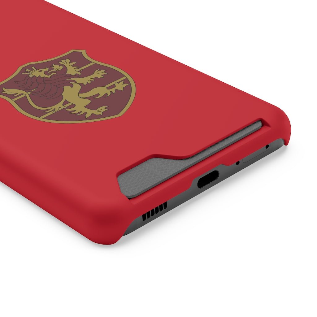 Crimson Lions Phone Case With Card Holder - One Punch Fits