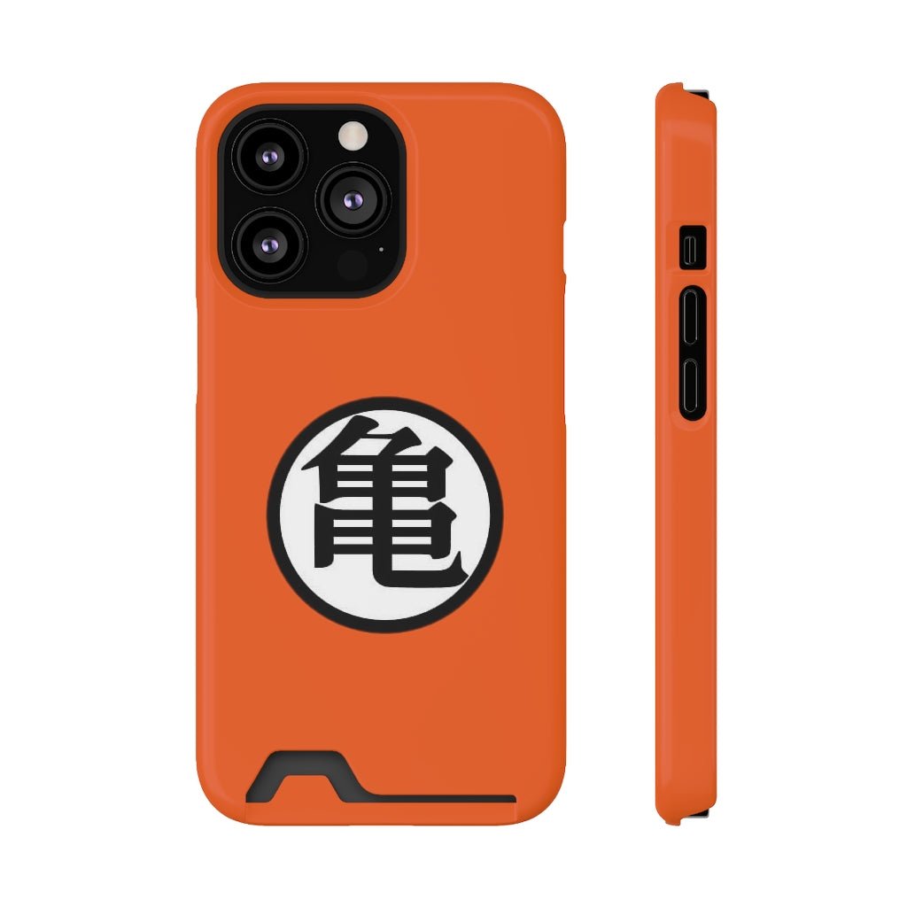 Dragon Ball Kanji Phone Case With Card Holder - One Punch Fits