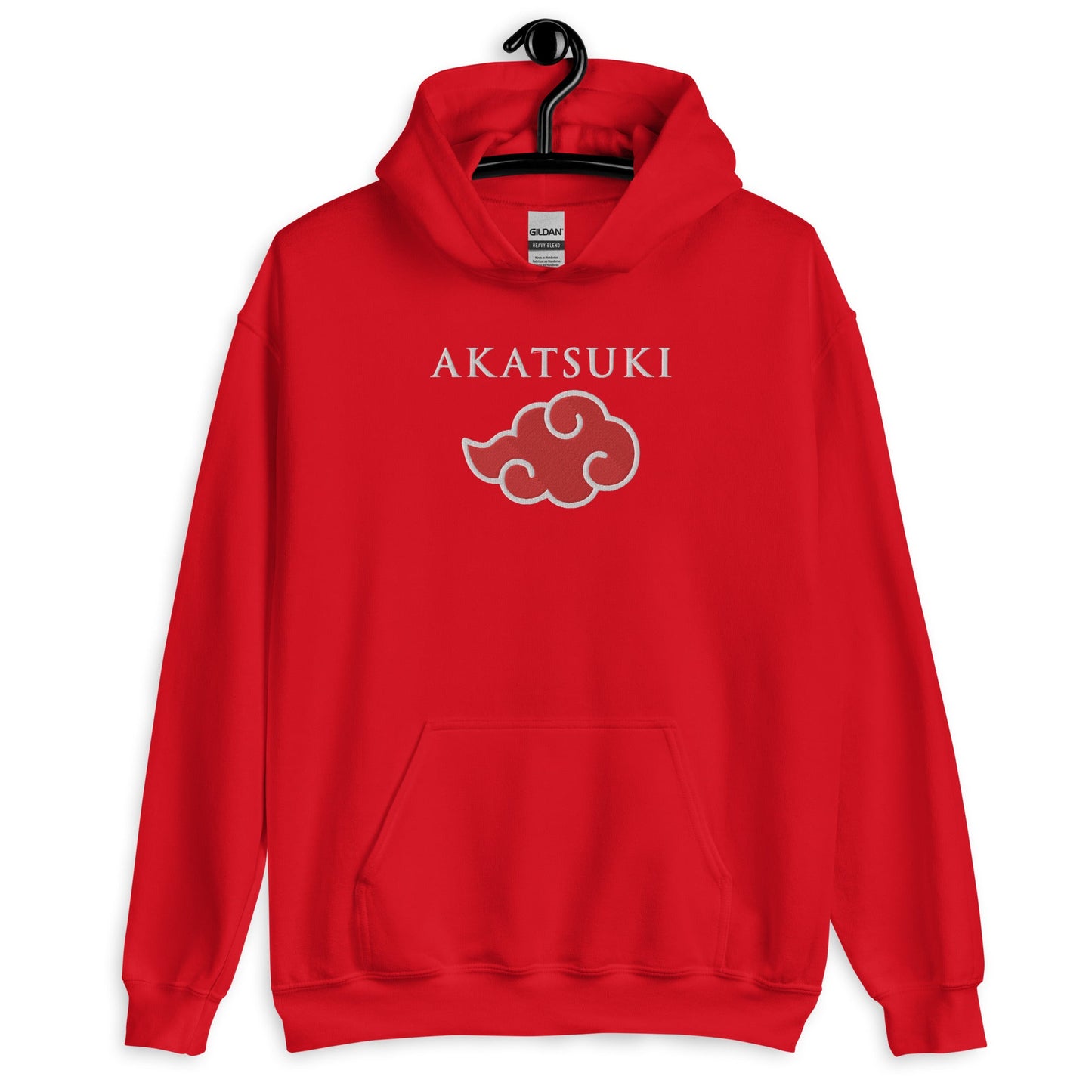 Embroidered Akatsuki Cloud Logo Naruto Anime Embroidered Hoodie - One Punch Fits