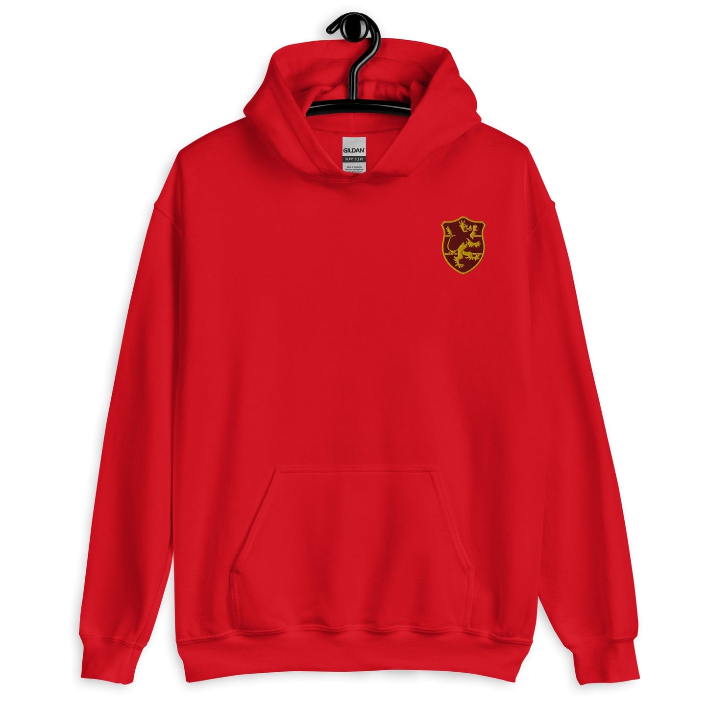 Embroidered Crimson Lion Symbol Black Clover Anime Embroidered Hoodie - One Punch Fits