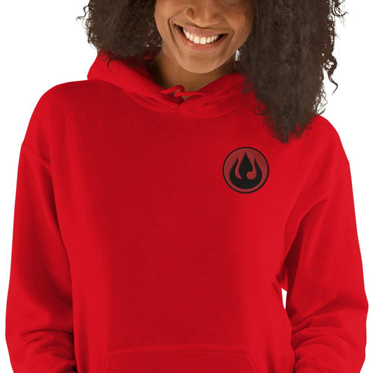 Embroidered Fire Nation Fire Tribe Avatar The Last Airbender Anime Embroidered Hoodie - One Punch Fits