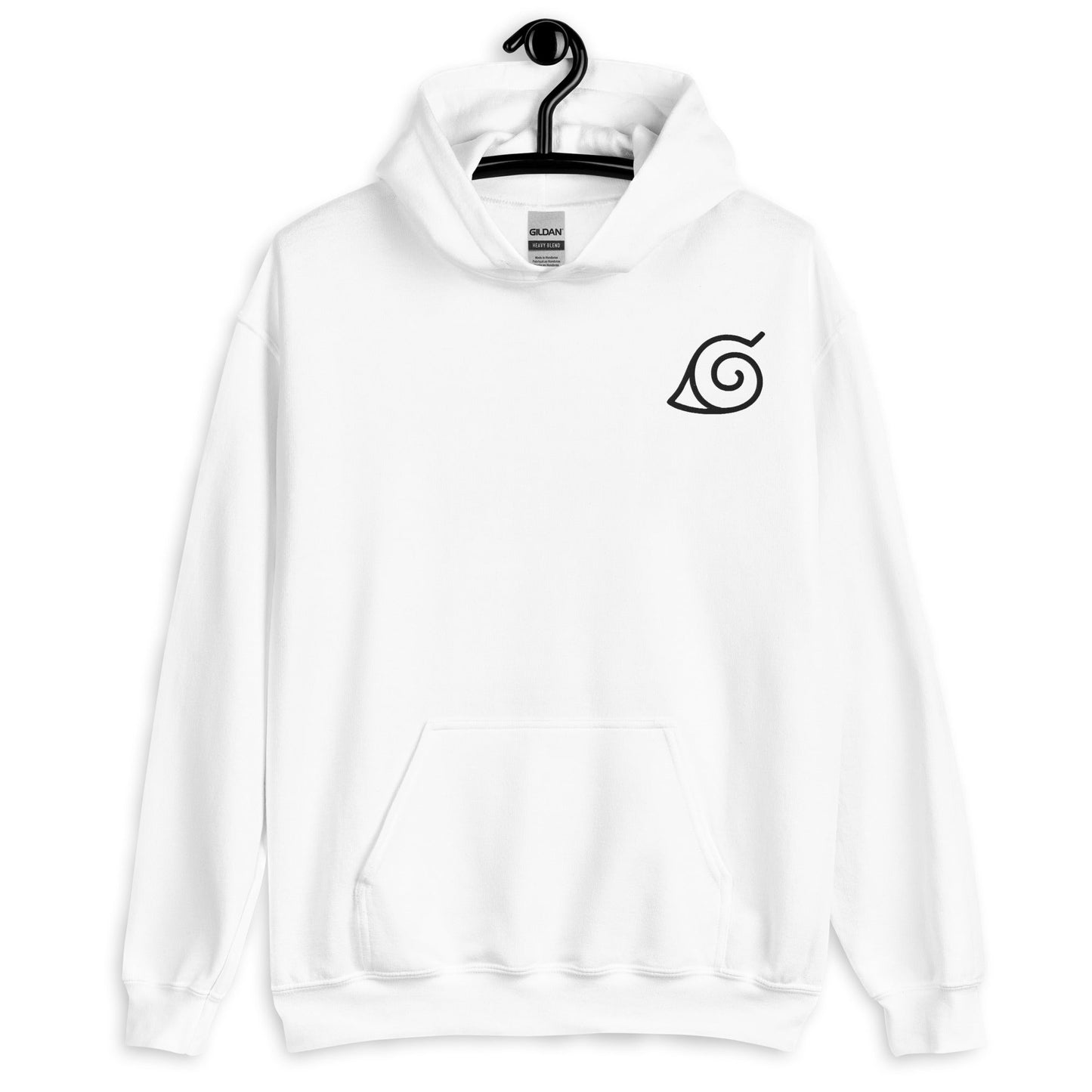 Embroidered Hidden Leaf Village Logo Naruto Anime Embroidered Hoodie - One Punch Fits