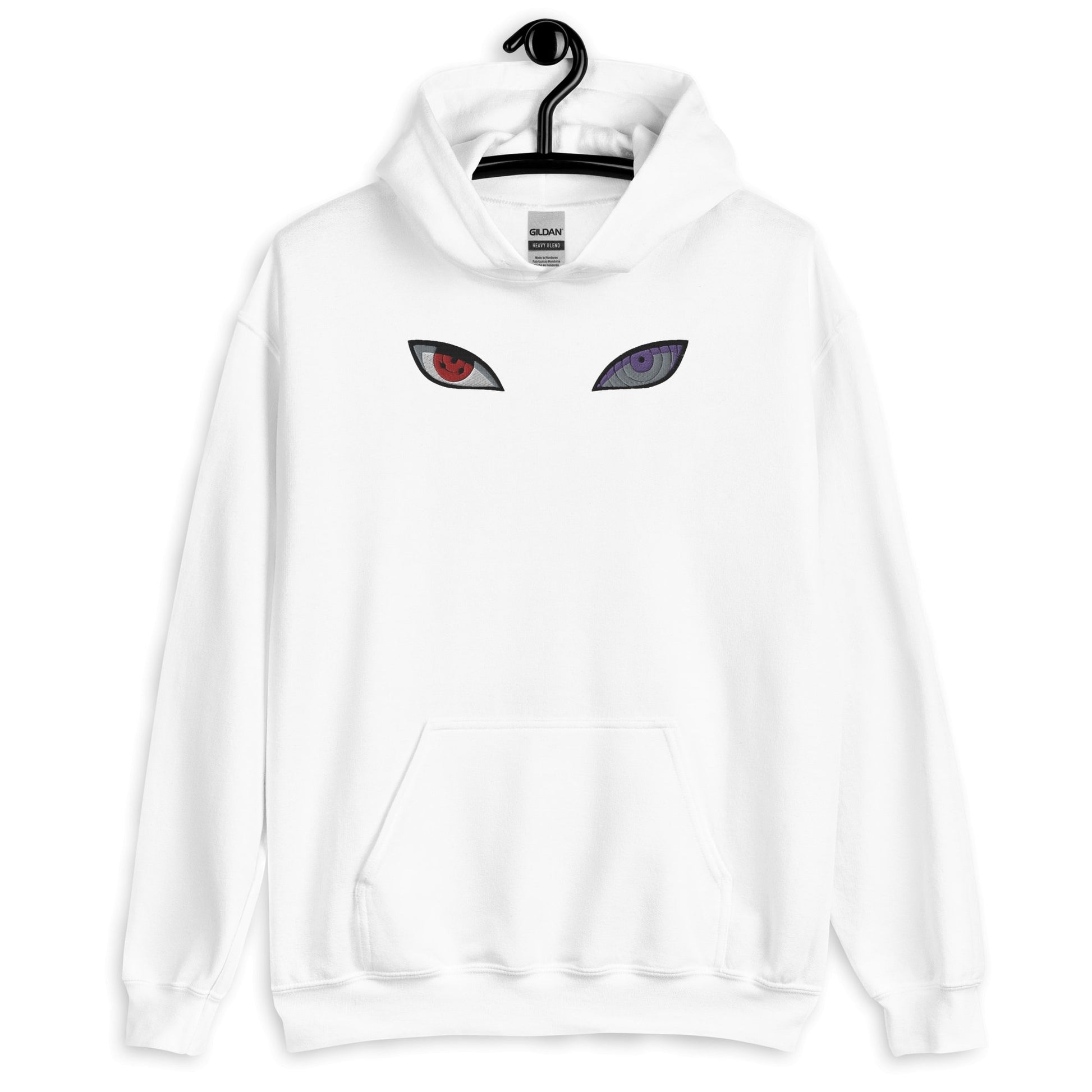 Embroidered Sasuke Eyes Naruto Anime Embroidered Hoodie - One Punch Fits
