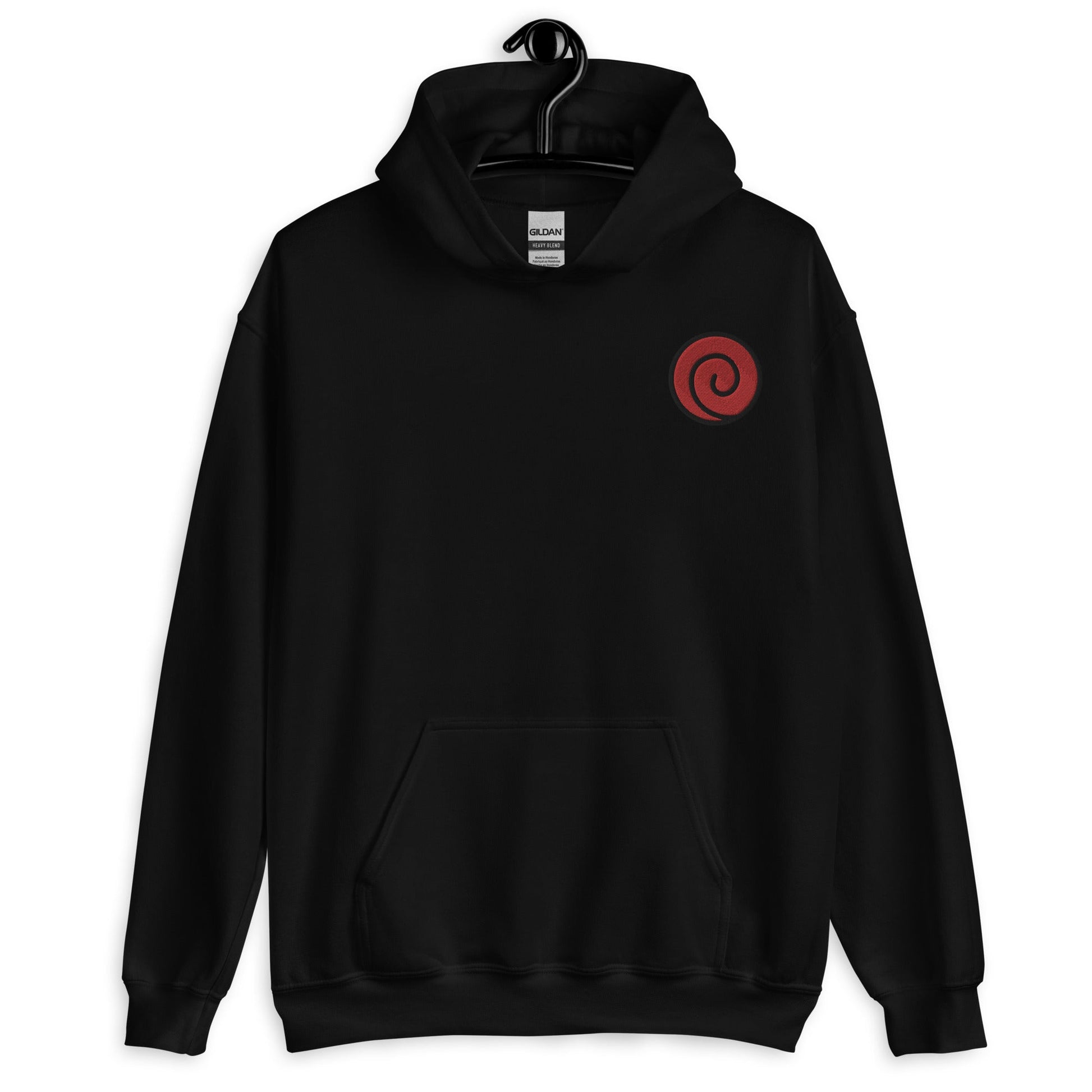 Embroidered Uzumaki Clan Logo Naruto Anime Embroidered Hoodie - One Punch Fits