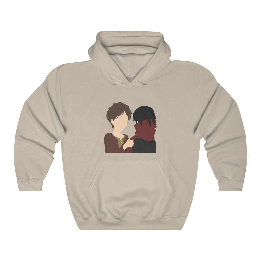 Eren and Mikasa Love Attack on Titan Anime Hoodie - One Punch Fits