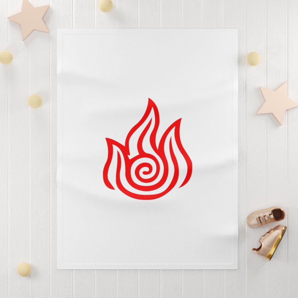 Fire Element Soft Fleece Baby Blanket - One Punch Fits
