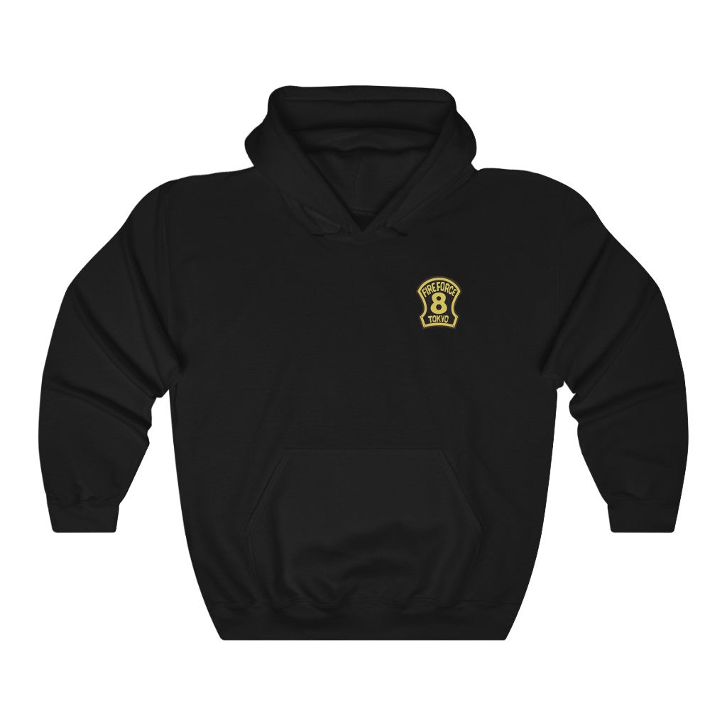 Fire Force Company 8 Anime Hoodie (Front & Back Design) - One Punch Fits