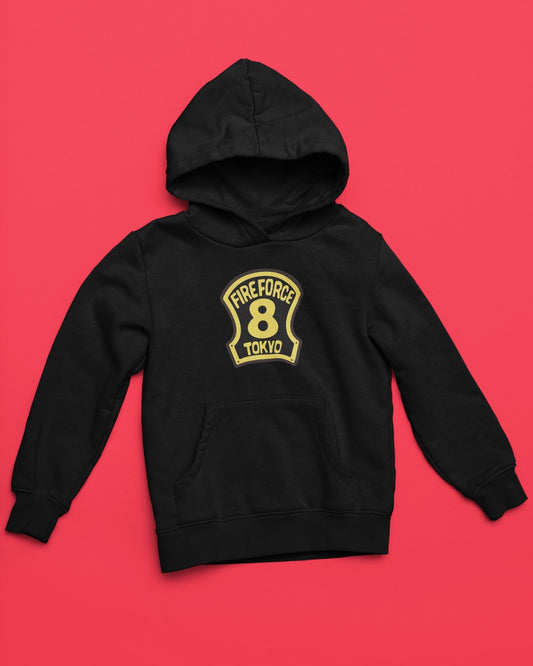 Fire Force Company 8 Logo Anime Hoodie - One Punch Fits