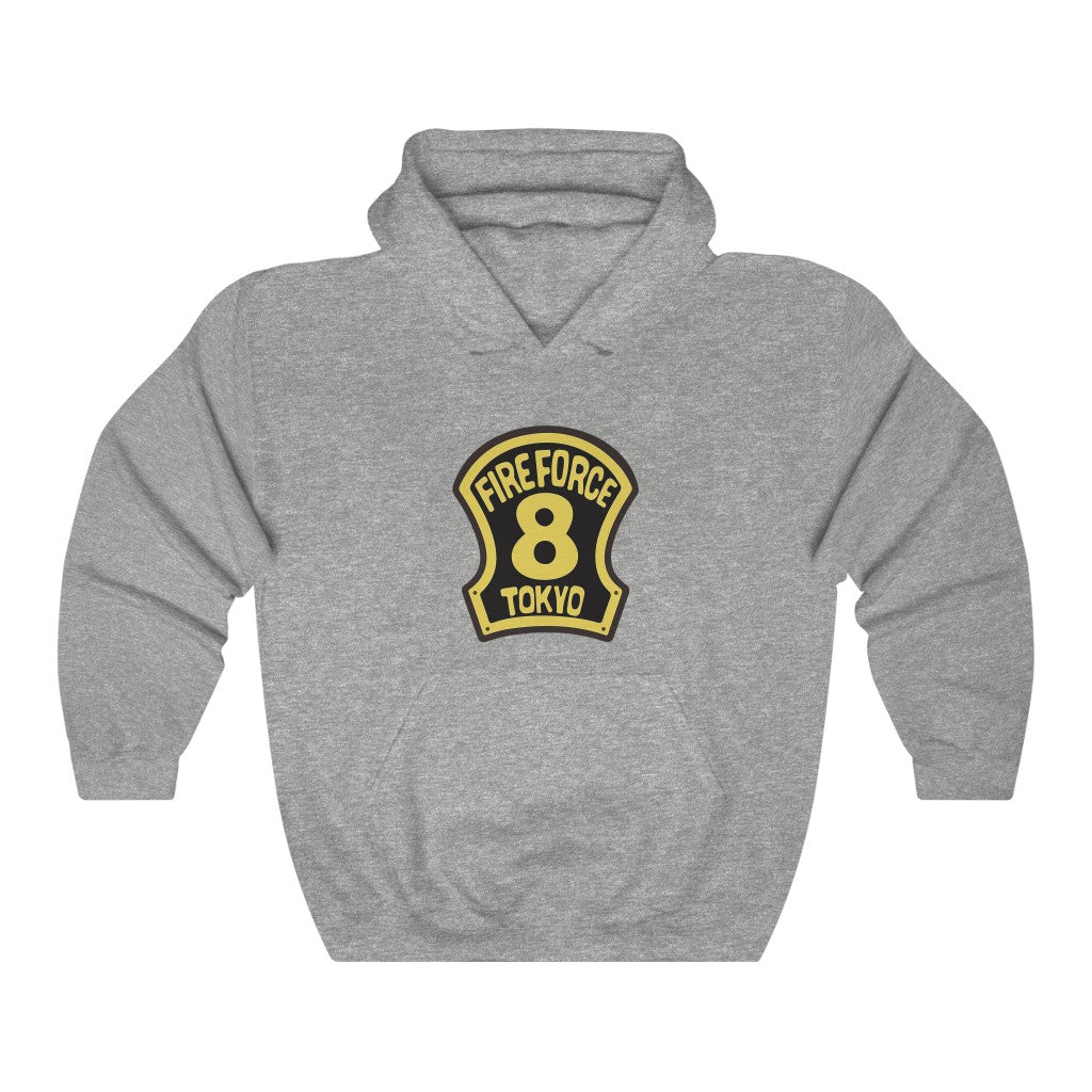Fire Force Company 8 Logo Anime Hoodie - One Punch Fits