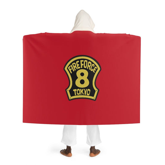 Fire Force Company 8 Sherpa Fleece Hooded Blanket - One Punch Fits