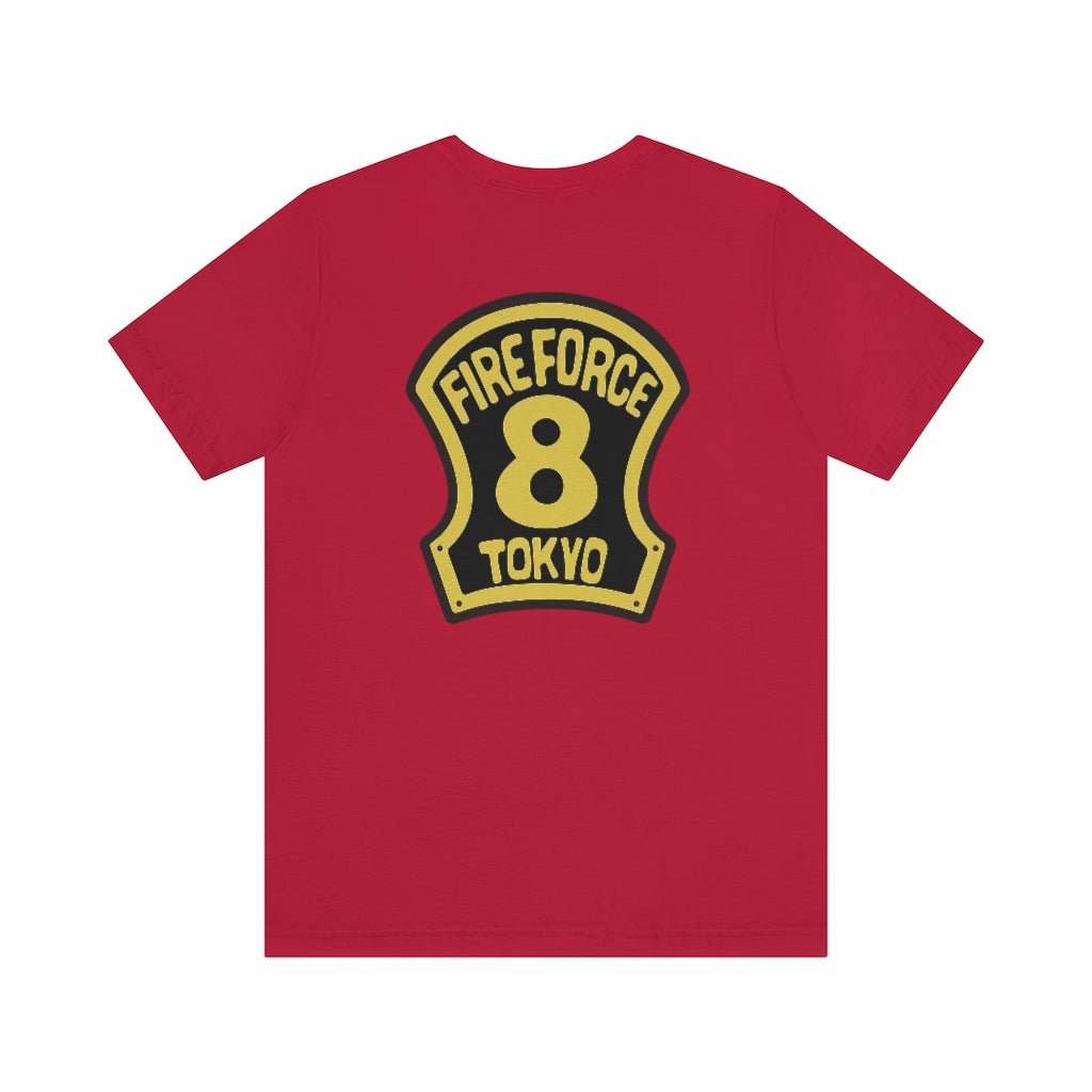 Fire Force Company 8 Symbol Anime Shirt (Front & Back Design) - One Punch Fits
