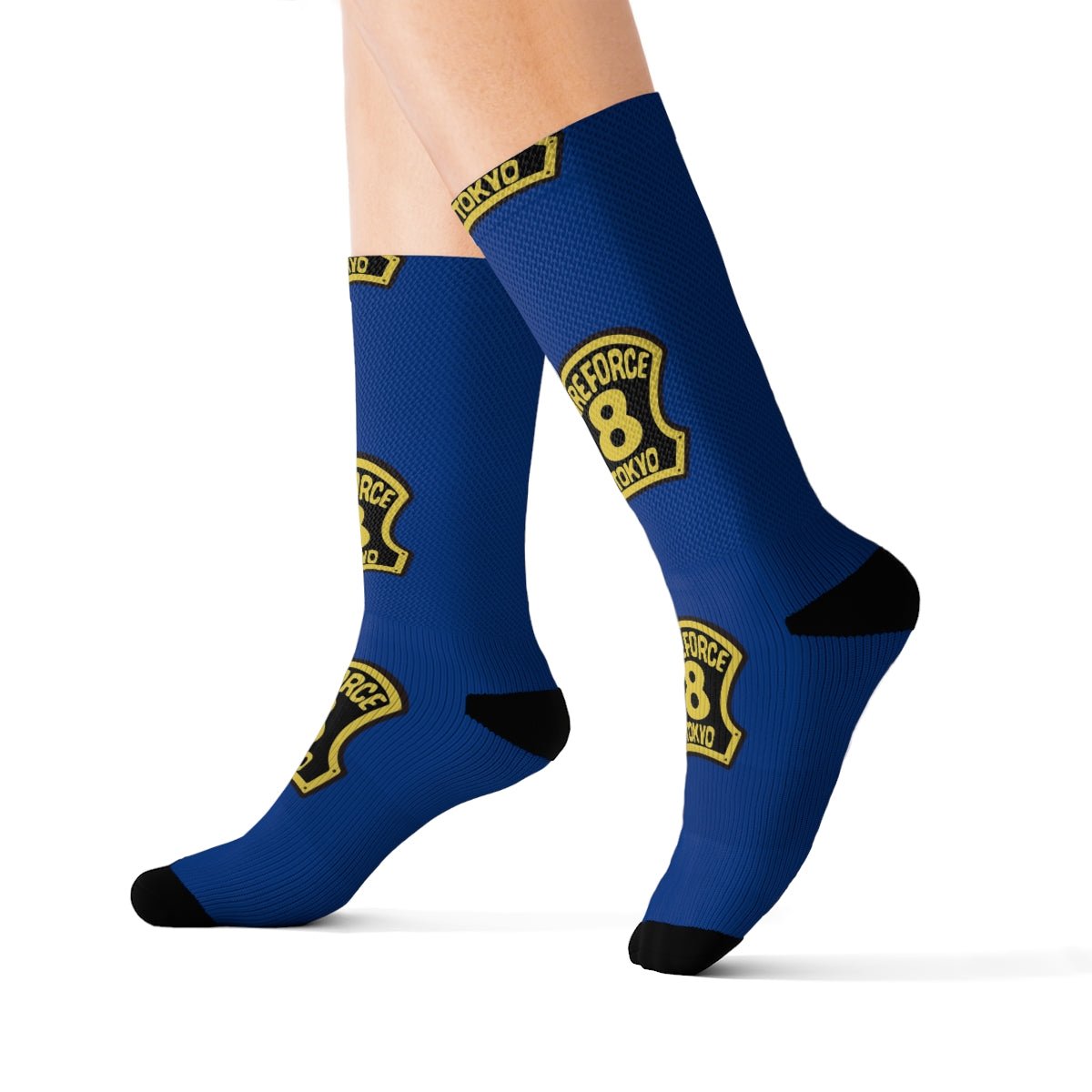 Fire Force Company Eight Logo Anime Socks - One Punch Fits