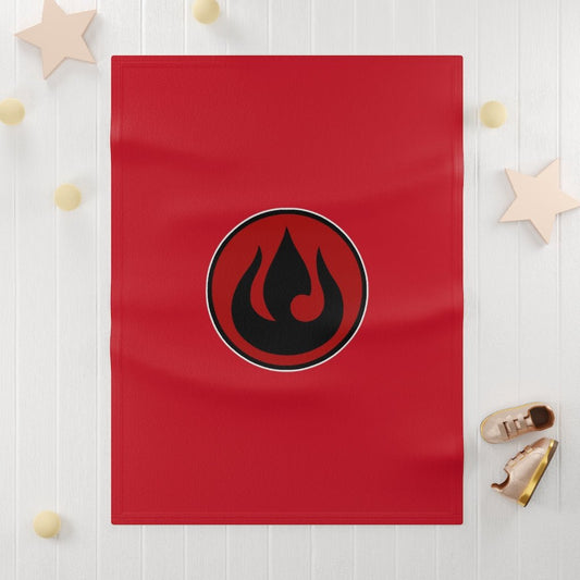 Fire Nation Soft Fleece Baby Blanket - One Punch Fits