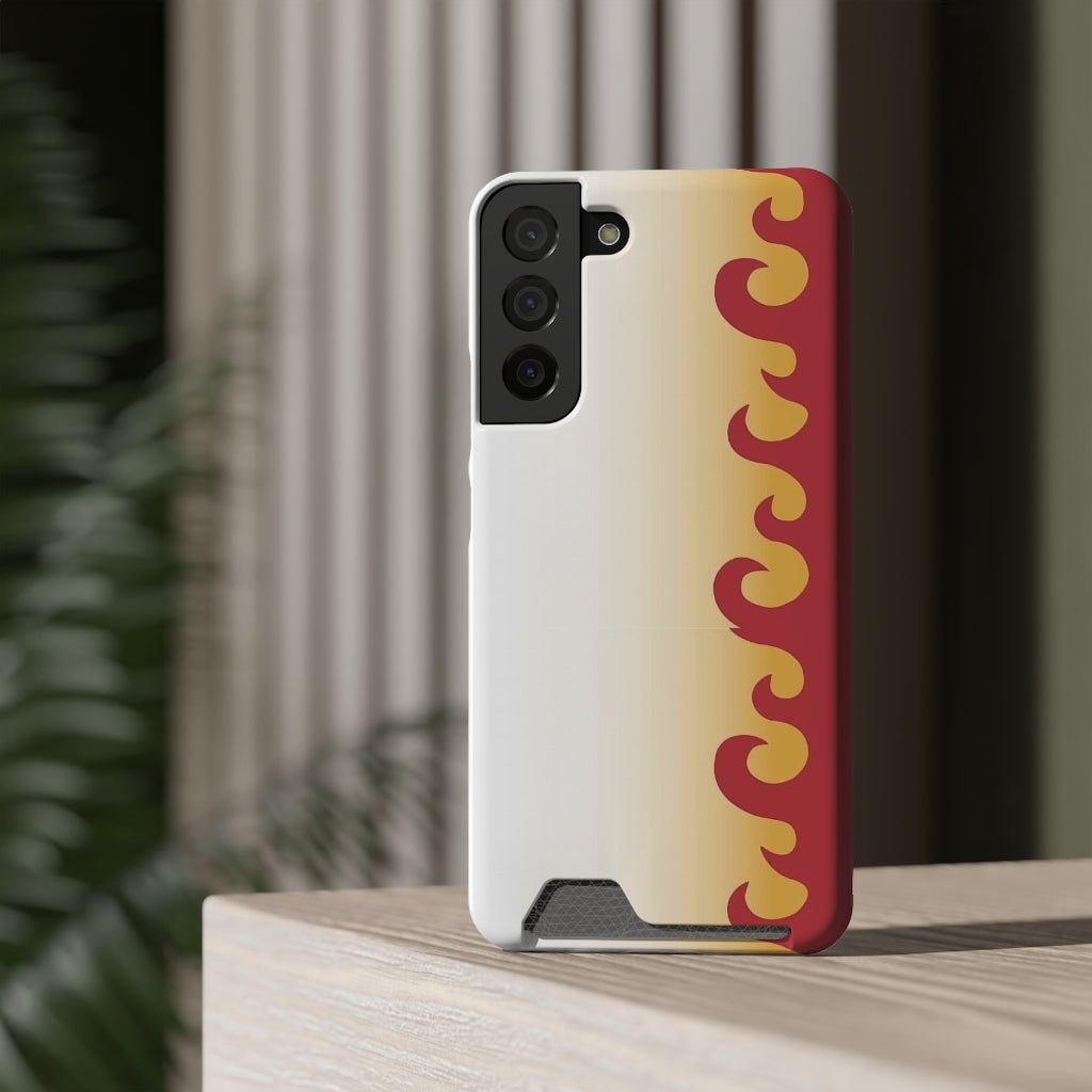 Flame Hashira Phone Case With Card Holder - One Punch Fits
