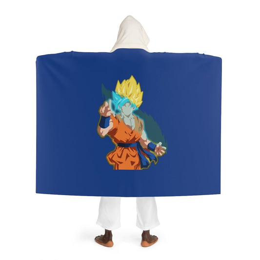 Goku Super Saiyan Sherpa Fleece Hooded Blanket - One Punch Fits