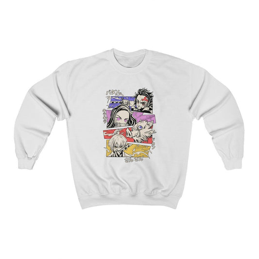 Heroes Demon Slayer Anime Crewneck Sweatshirt - One Punch Fits