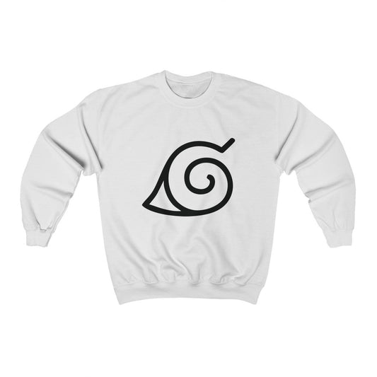 Hidden Leaf Village Crest Naruto Anime Crewneck Sweatshirt - One Punch Fits