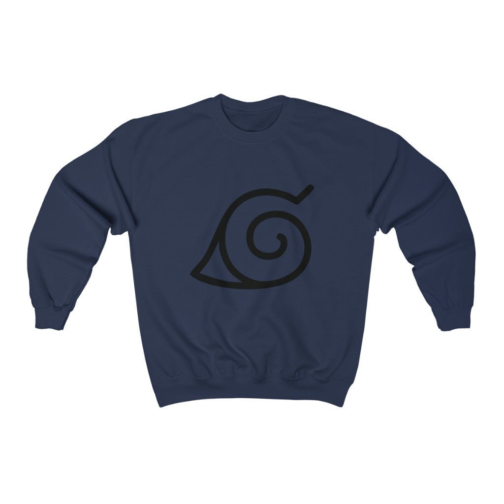 Hidden Leaf Village Crest Naruto Anime Crewneck Sweatshirt - One Punch Fits