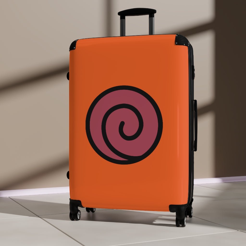 Hidden Leaf Village Crest Naruto Anime Suitcase - One Punch Fits