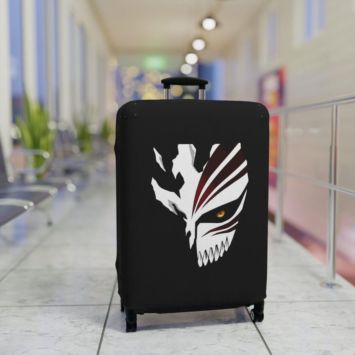 Ichigo Hollow Mask Bleach Anime Suitcase Luggage Cover - One Punch Fits