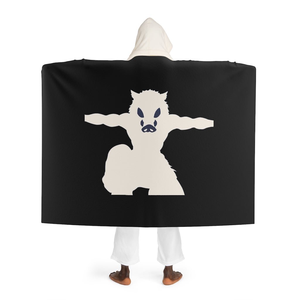 Inosuke Sherpa Fleece Hooded Blanket - One Punch Fits