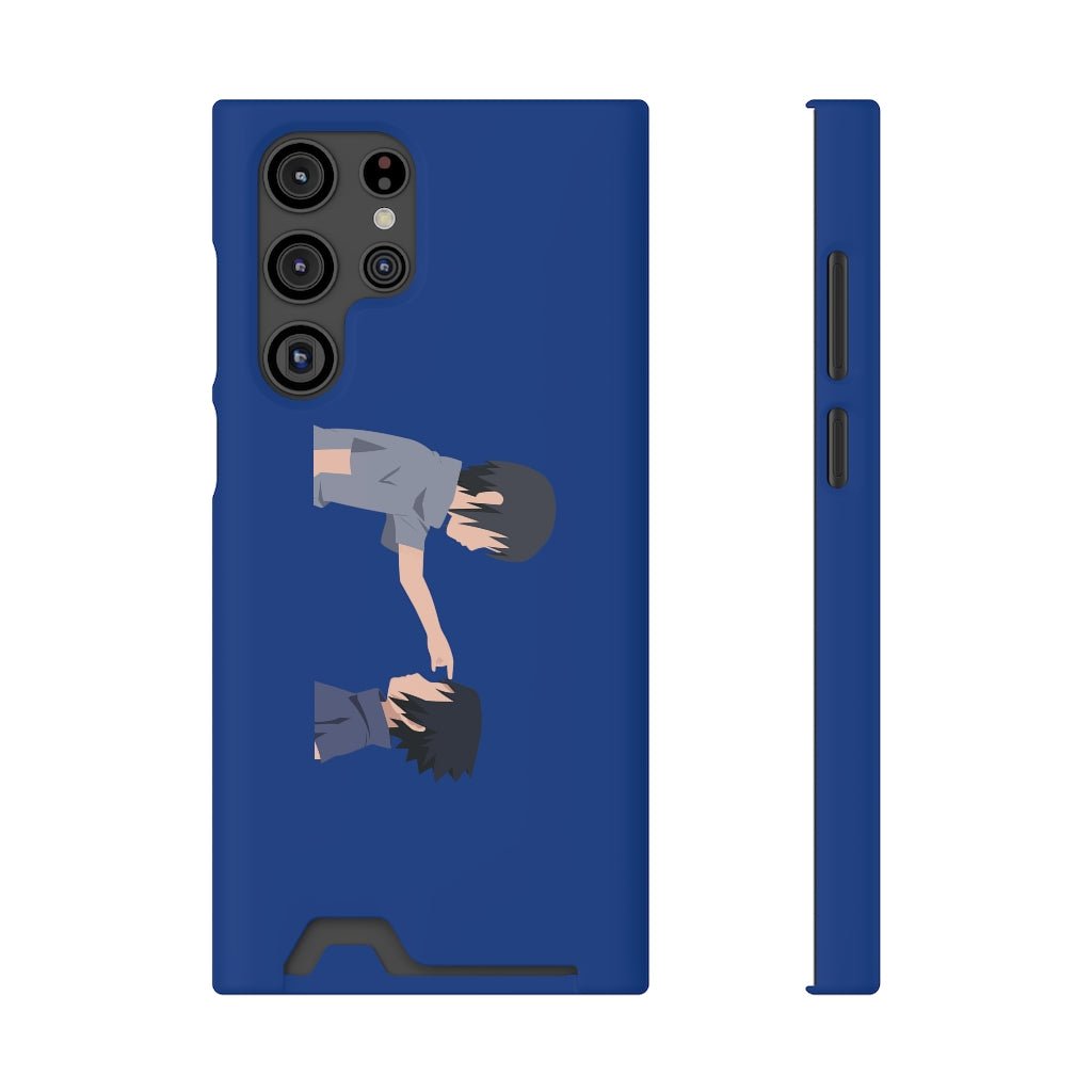 Itachi and Sasuke Brotherhood Phone Case With Card Holder - One Punch Fits