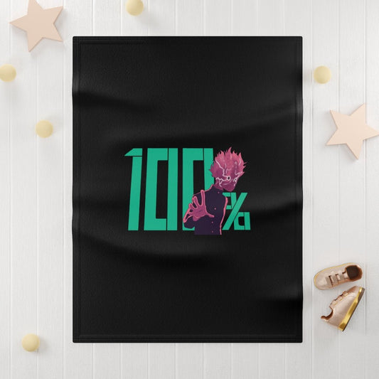 Mob Psycho 100 Soft Fleece Baby Blanket - One Punch Fits