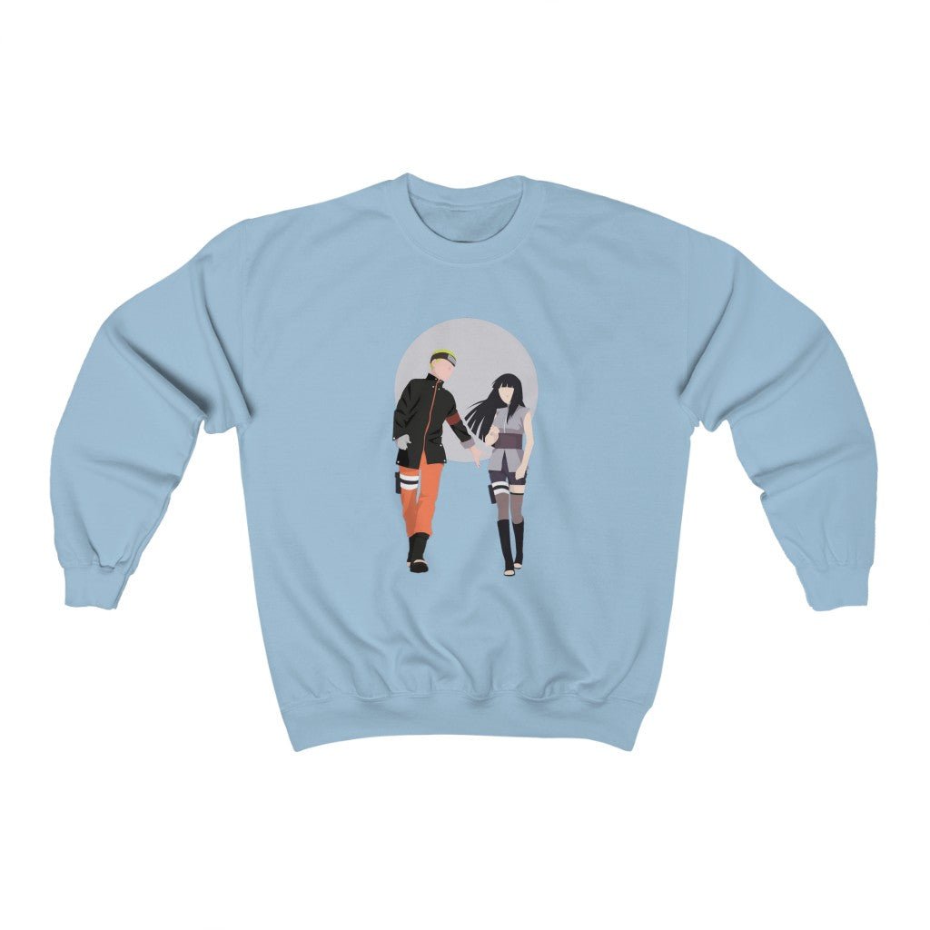 Naruto and Hinata Love Anime Crewneck Sweatshirt - One Punch Fits