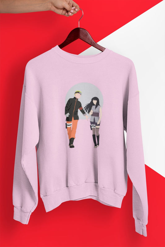 Naruto and Hinata Love Anime Crewneck Sweatshirt - One Punch Fits