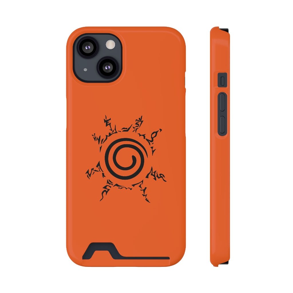 Naruto Seal Phone Case With Card Holder - One Punch Fits