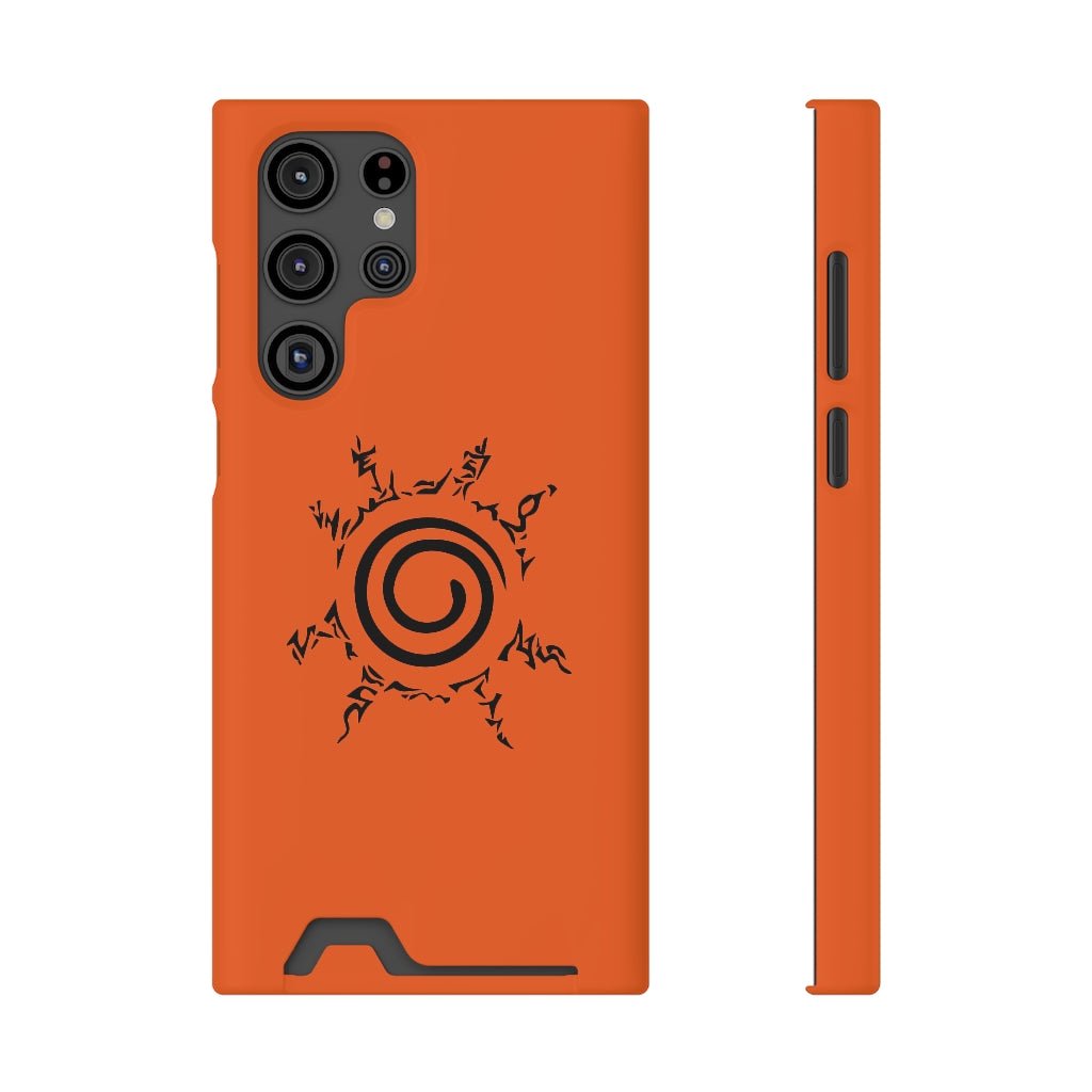 Naruto Seal Phone Case With Card Holder - One Punch Fits