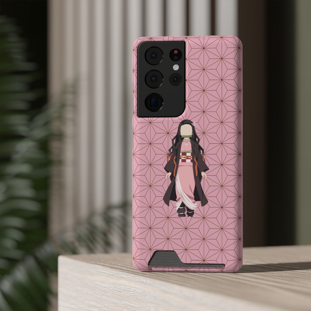 Nezuko Phone Case With Card Holder - One Punch Fits