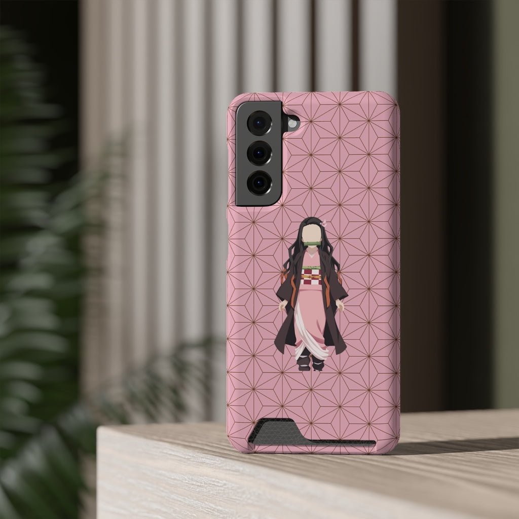 Nezuko Phone Case With Card Holder - One Punch Fits