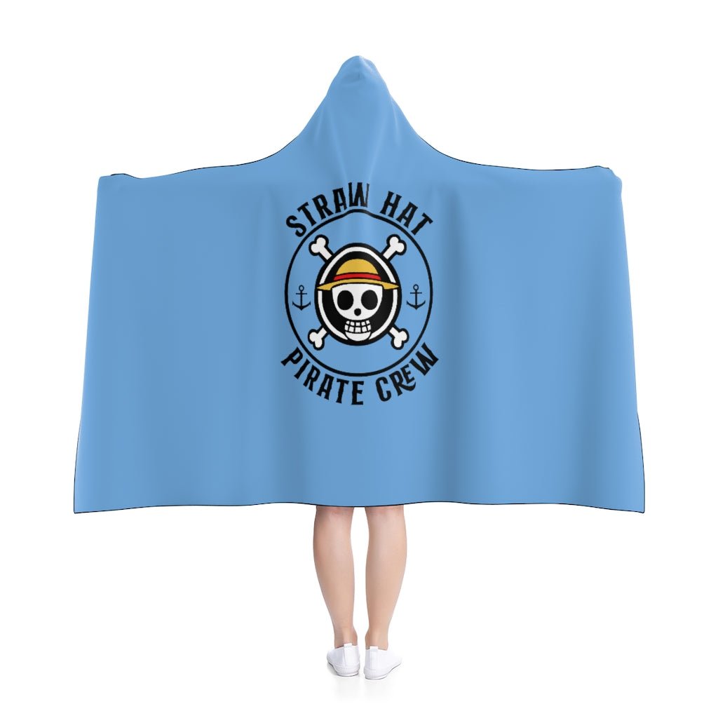 One Piece Straw Hats Logo Hooded Blanket - One Punch Fits