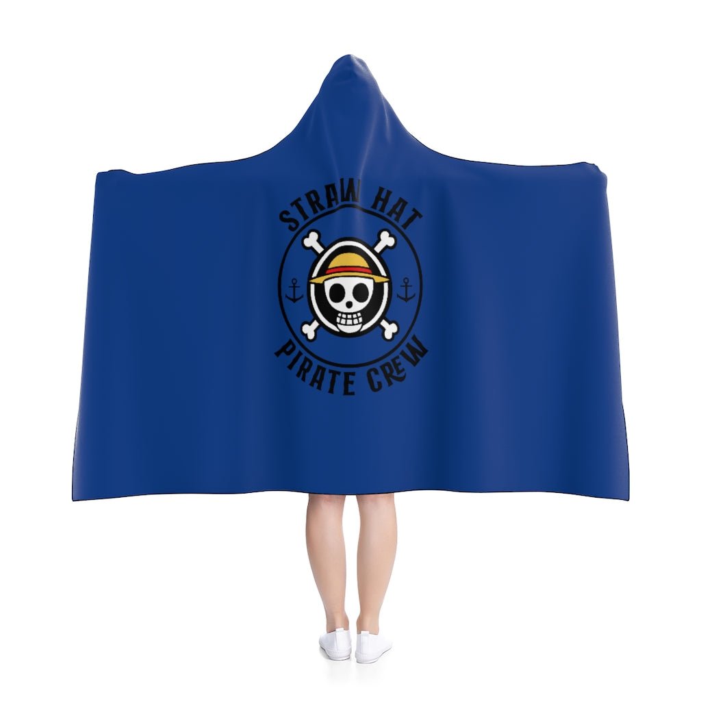 One Piece Straw Hats Logo Pirates Hooded Blanket - One Punch Fits