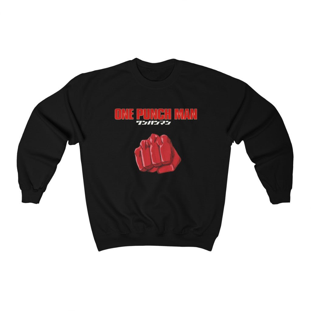 One Punch Man Logo Anime Crewneck Sweatshirt - One Punch Fits