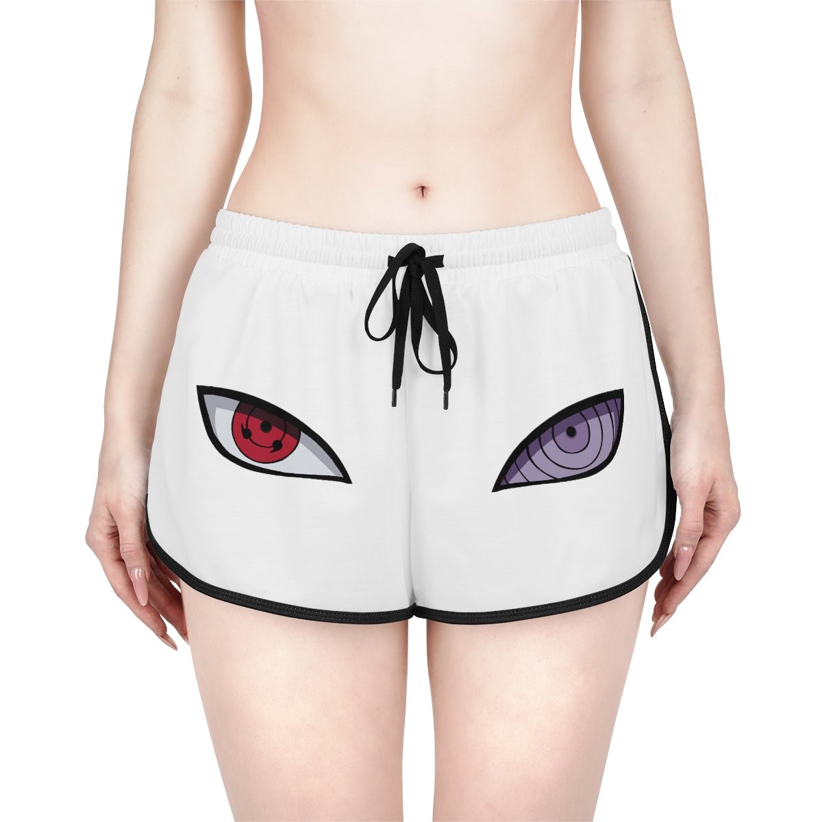 Sasuke Eyes Naruto Anime Women's Relaxed Shorts - One Punch Fits