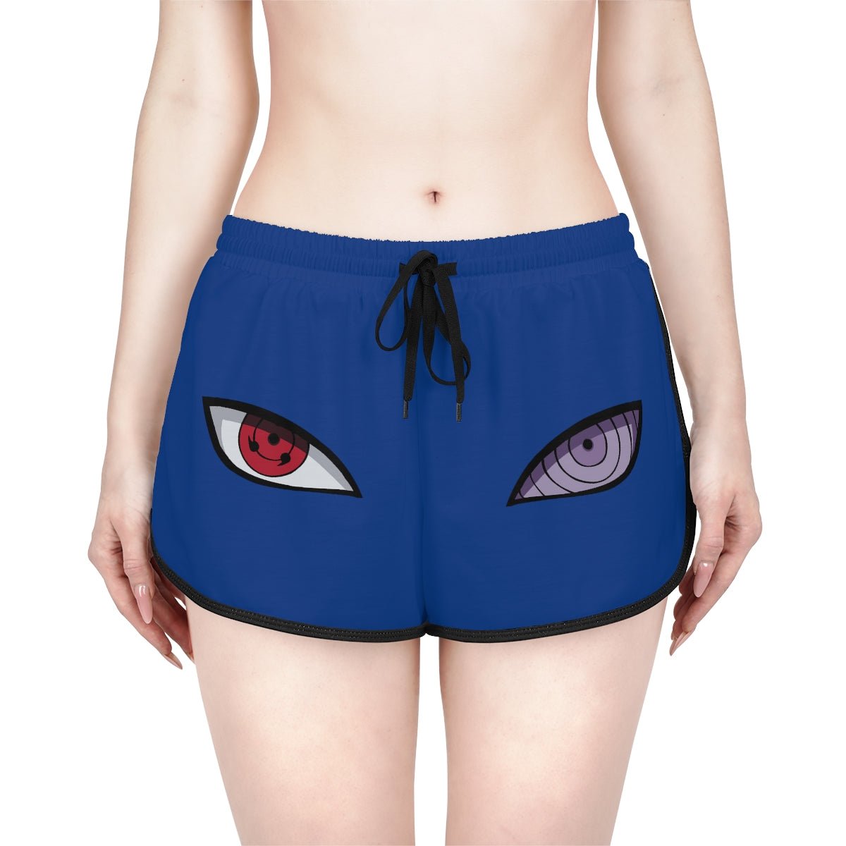 Sasuke Eyes Naruto Anime Women's Relaxed Shorts - One Punch Fits